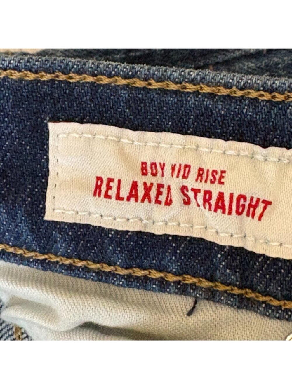 NEW Lucky Brand Boy Jeans Womens 8 29R Mid Rise Relaxed Straight Stretch - Picture 11 of 12